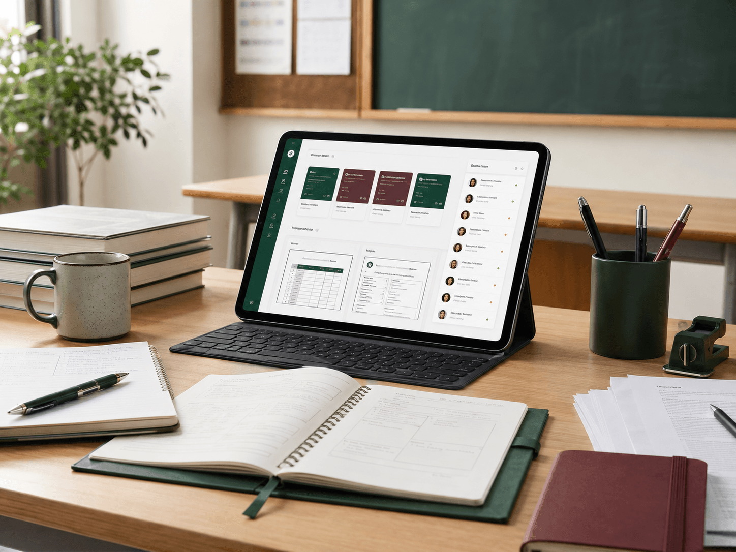 Minh họa workspace Omi Teacher